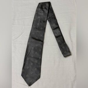 Ralph Lauren Tie Purple Lable Hand Made Silk Tie Made in England Gray Geometric